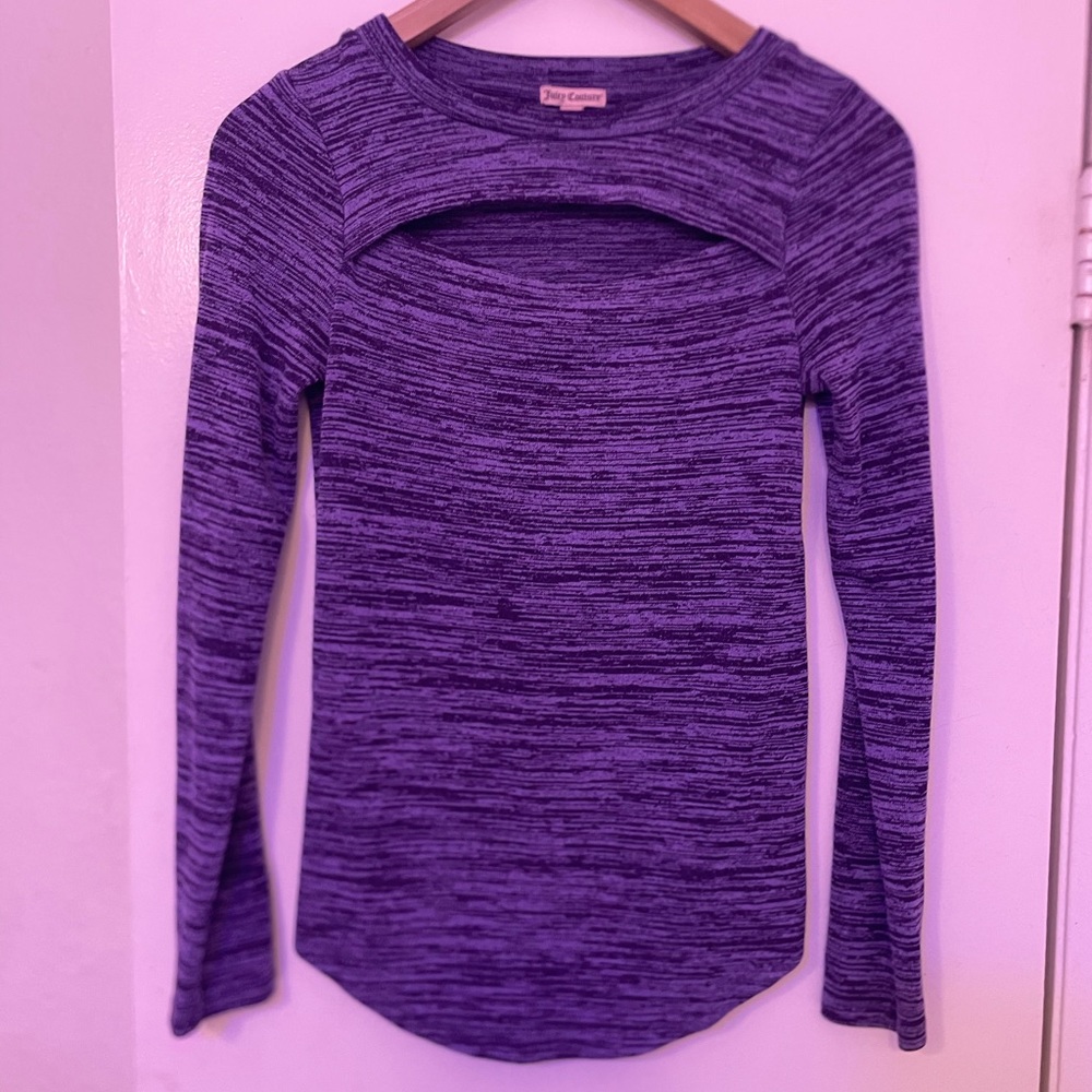 Juicy Couture long sleeve cutout top